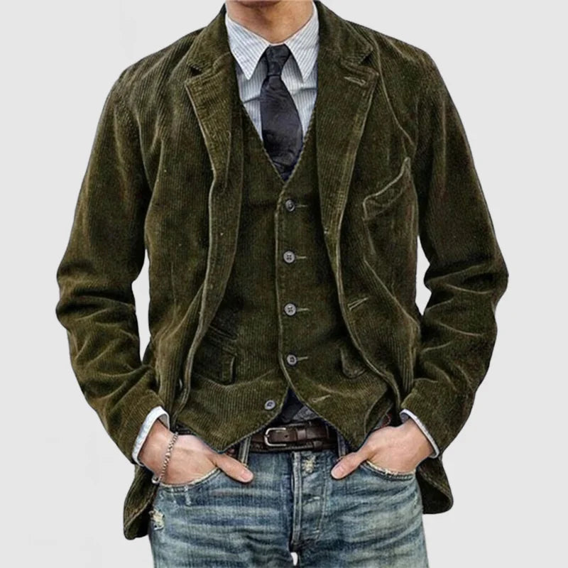 Image of Aaron | Men's Notched Lapel Blazer Jacket