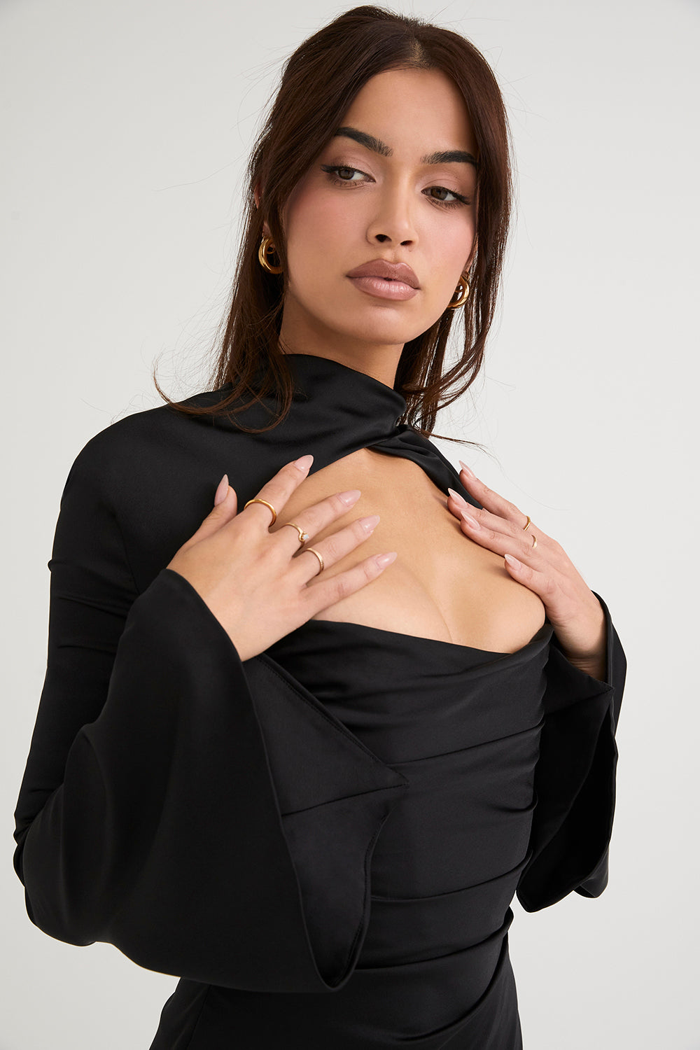 Image of Amber | Women's Cutout Fitted Mini Dress