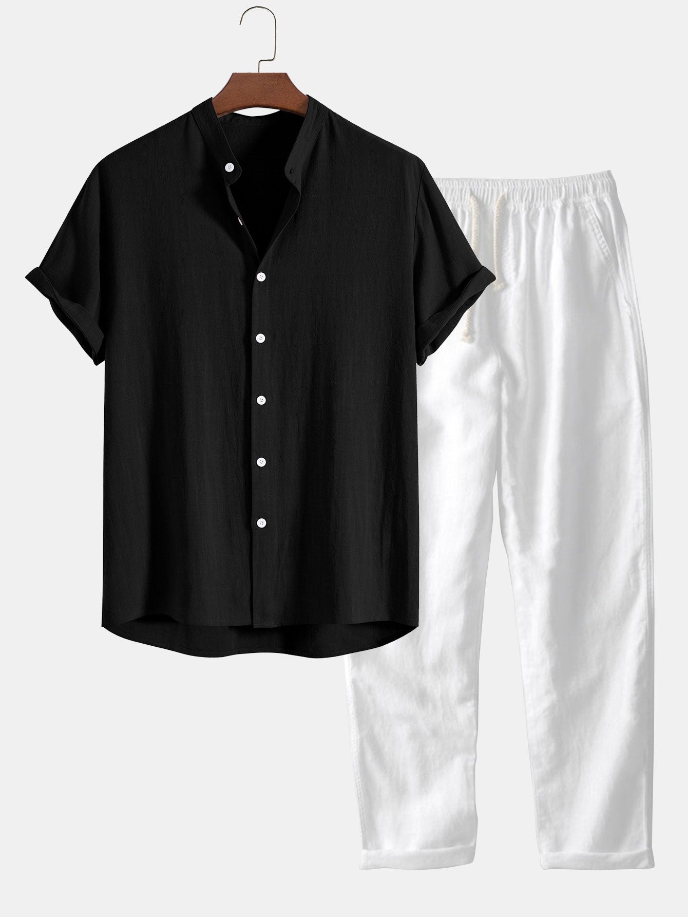 Image of Andy | Men's Button-Down Casual Shirt Set