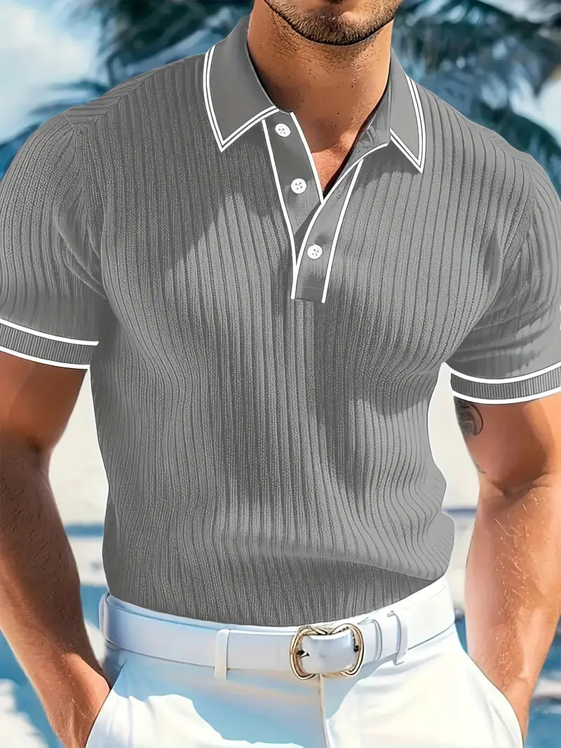 Image of Bernard | Men's Slim-Fit Polo Shirt