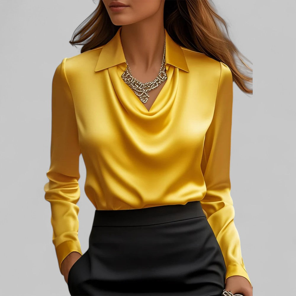 Image of Courtney | Women's Long Sleeve Collared Blouse