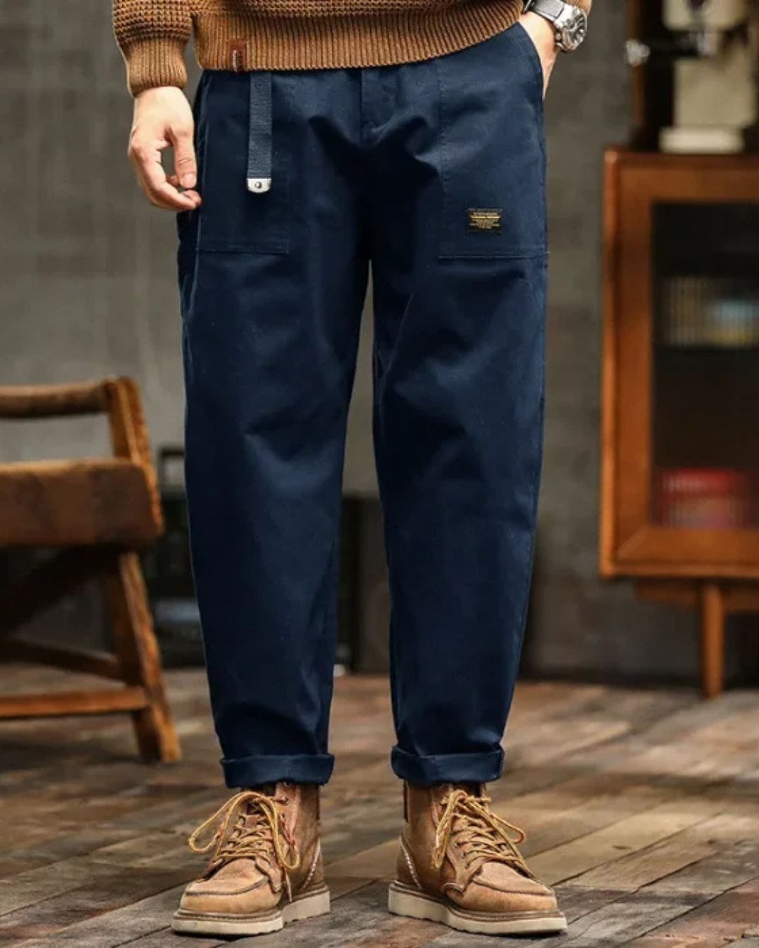 Image of Dallas | Men's Loose Fit Cuffed Cargo Pants