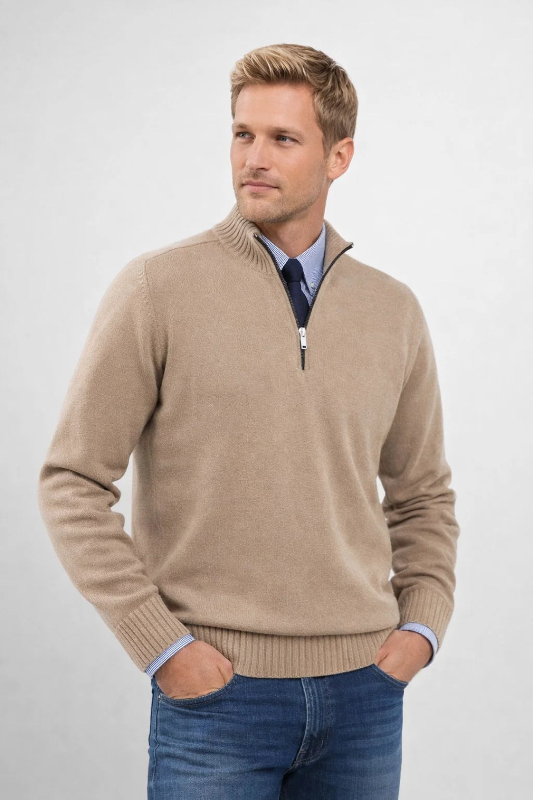 Image of Elmer | Men's Quarter-Zip Sweater