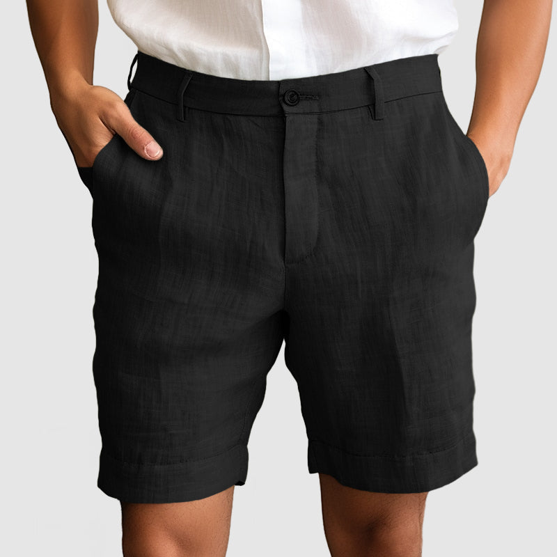 Image of Eugene | Men's Cuffed Dress Shorts
