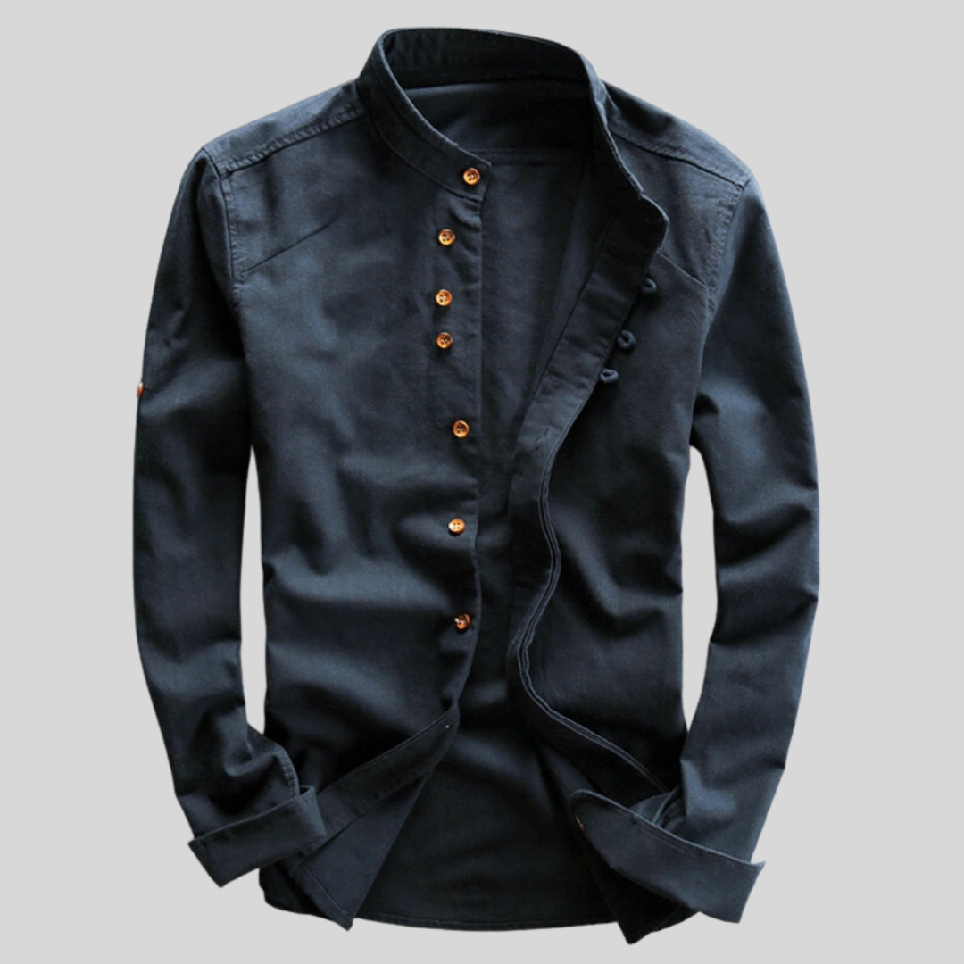 Image of Heath | Men's Long Sleeve Button-Down Shirt