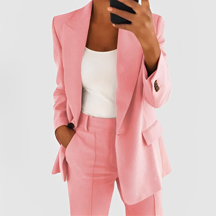 Image of Kara | Women's Relaxed Fit Blazer Suit Set