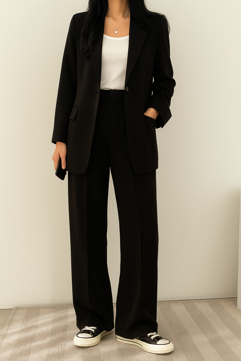Image of Karen | Women's Wide Leg Blazer Suit Set