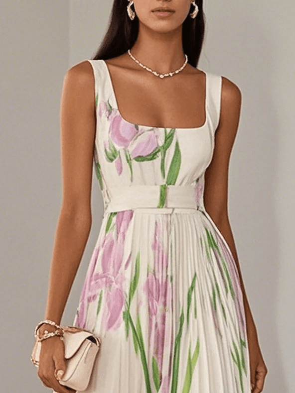 Image of Katelyn | Women's Sleeveless A-Line Maxi Dress