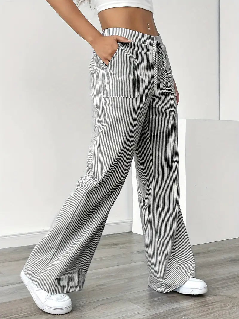 Image of Katherine | Women's Wide Leg Drawstring Pants
