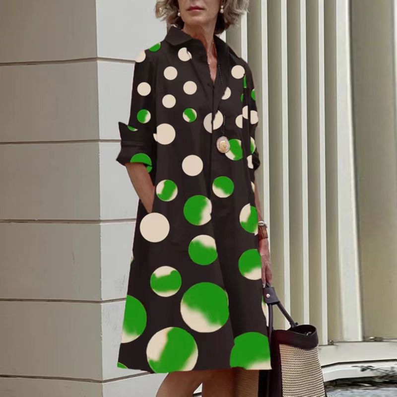 Image of Kelly | Women's Button-Down A-Line Midi Dress