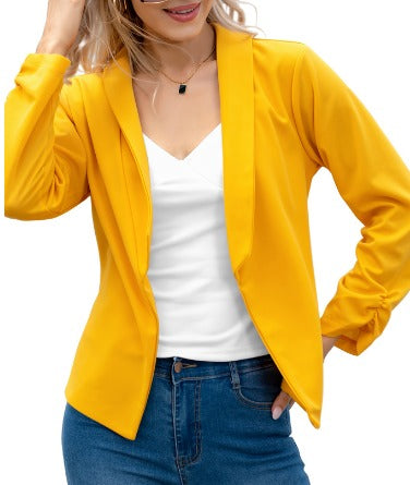 Image of Marcia | Women's Open Front Fitted Blazer