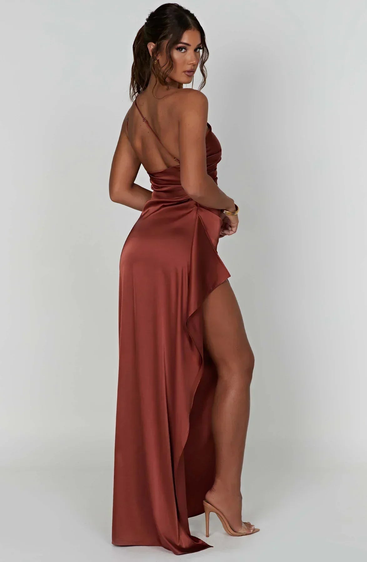 Image of Matilda | Women's One Shoulder Maxi Dress