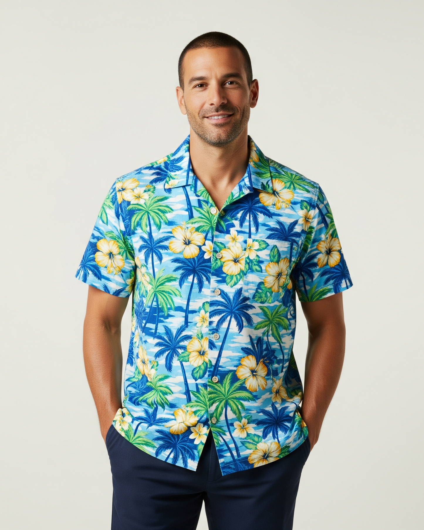 Men's Shirt Tropical Print