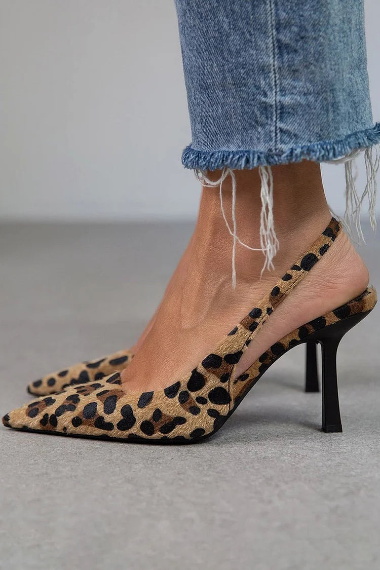Image of Miranda | Women's Slingback Kitten Heels