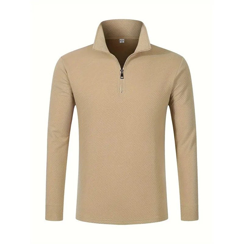 Image of Raphael | Men's Long Sleeve Zip Polo