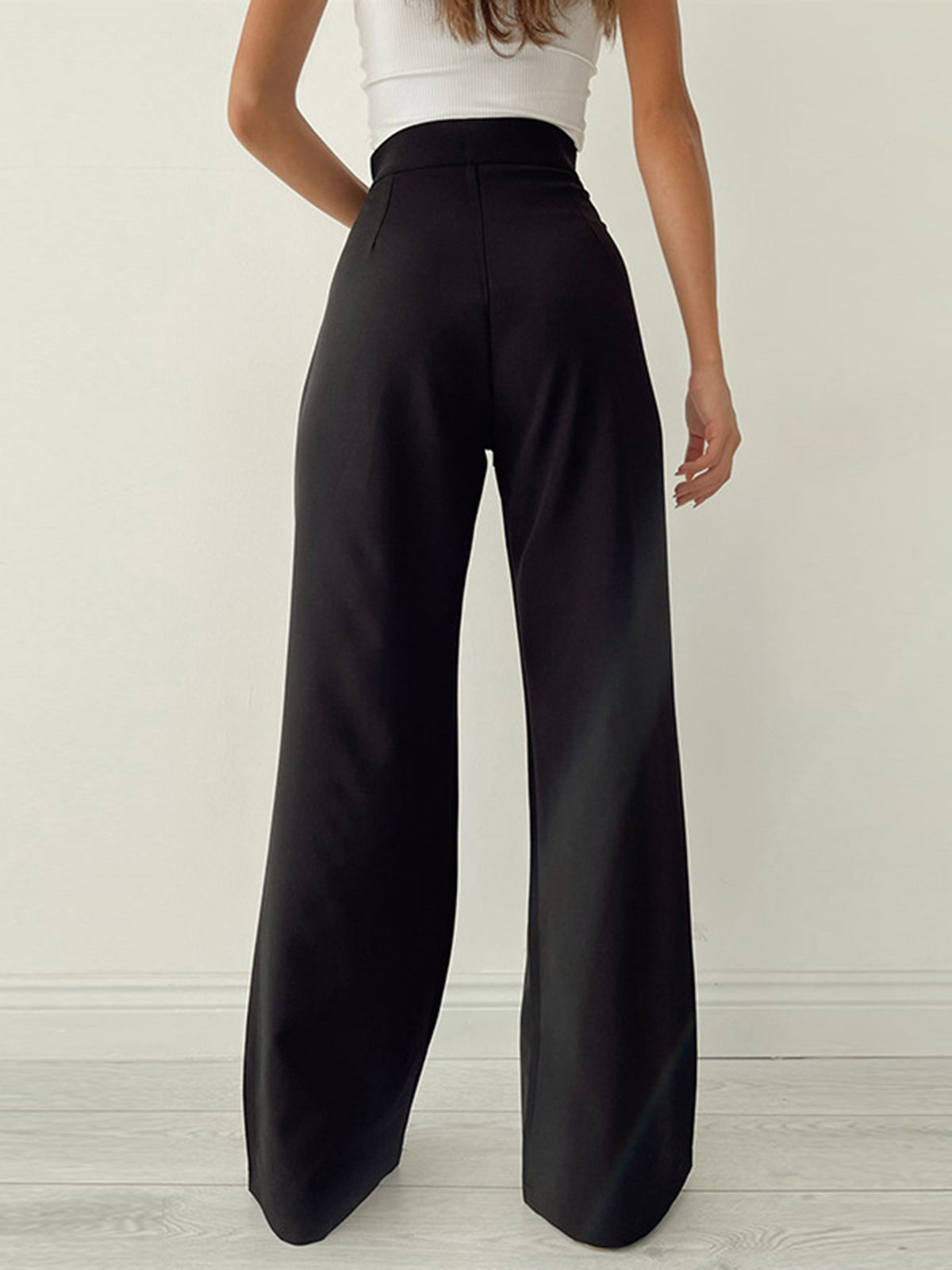Image of Sloane | Women's High-Waisted Wide Leg Pants