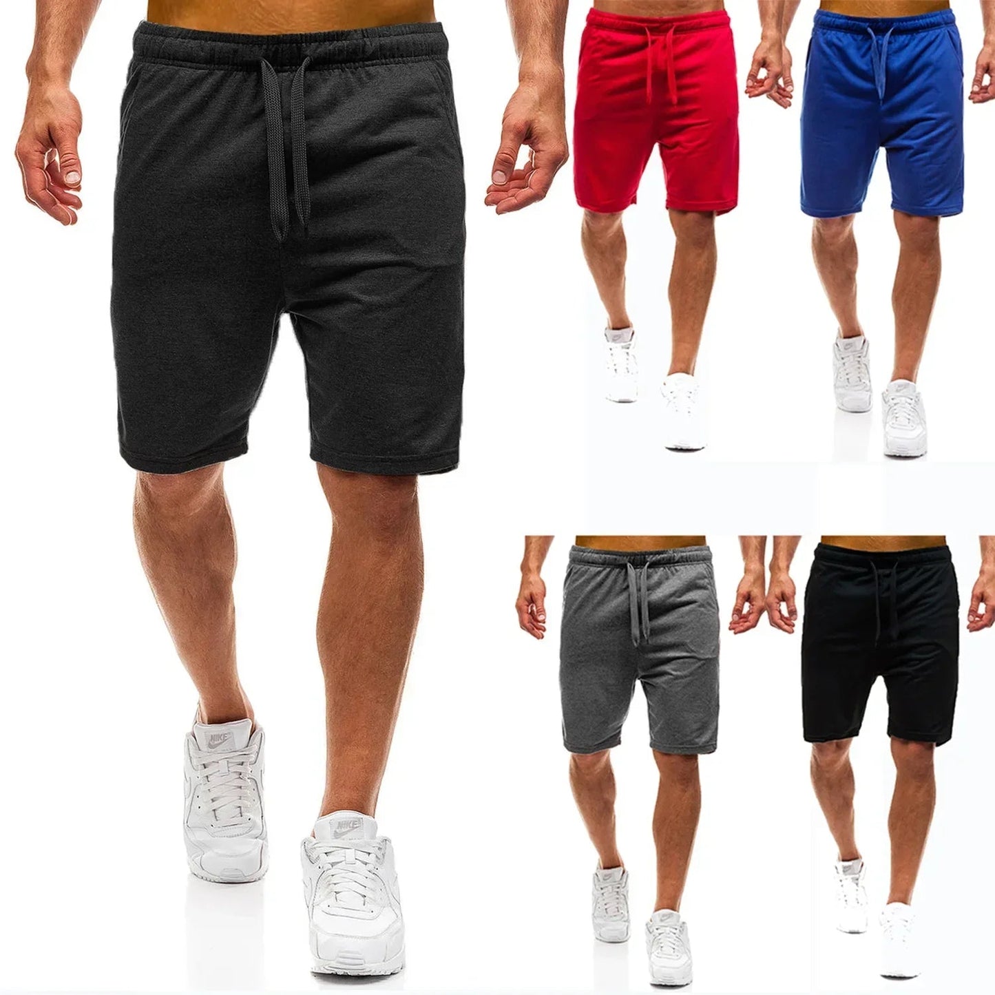 Image of Victor | Men's Knee Length Drawstring Casual Shorts