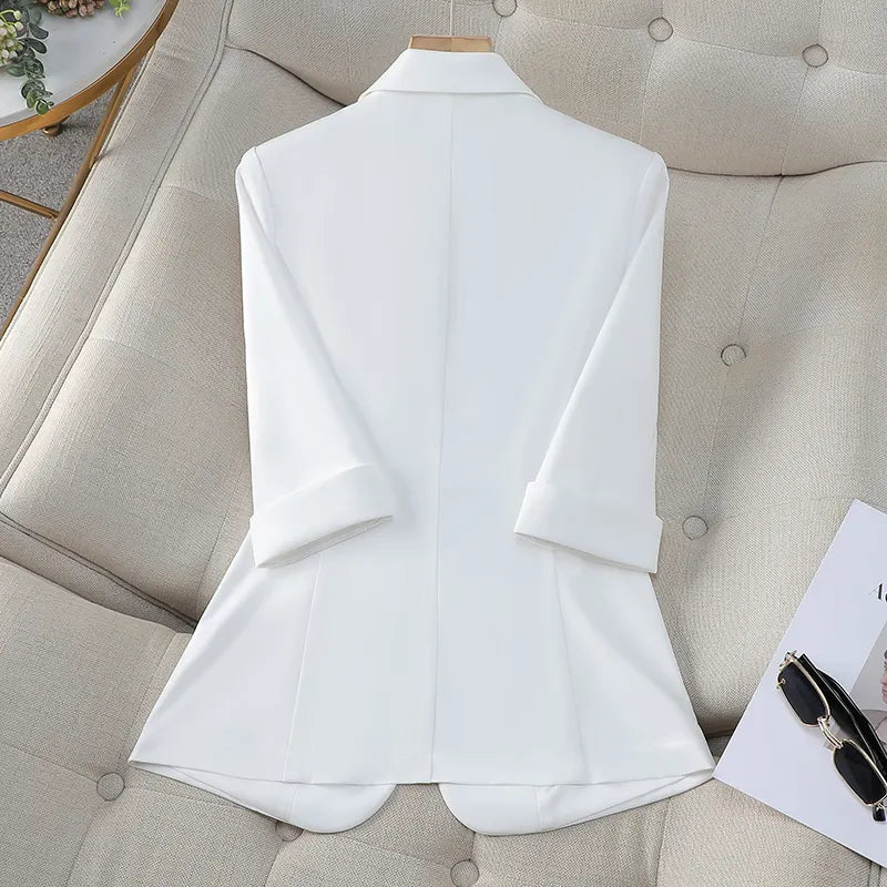 Image of Lena | Women's 3/4 Sleeve Tailored Blazer