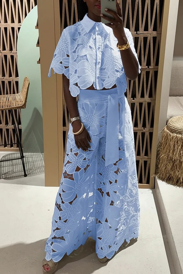 Women's Cropped Two-Piece Set