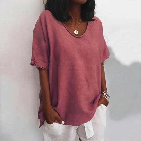 Women's Loose Fit Oversized Blouse