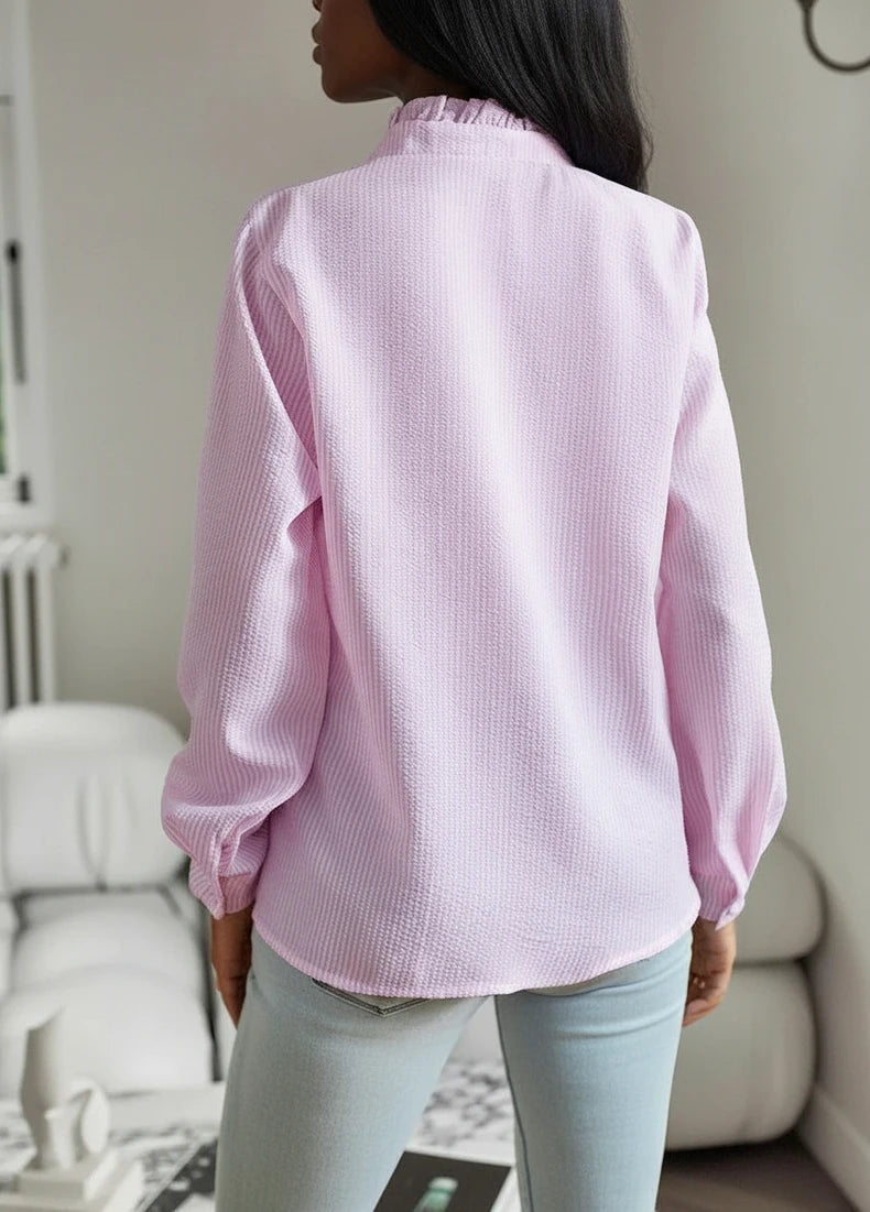 Women's Ruffle Front Blouse