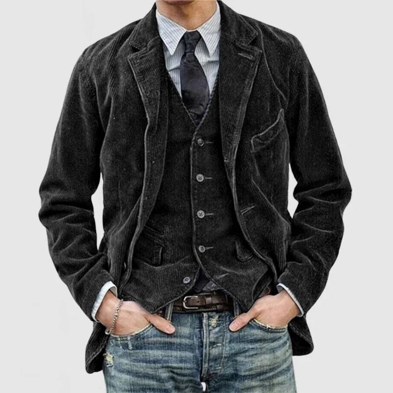 Image of Aaron | Men's Notched Lapel Blazer Jacket