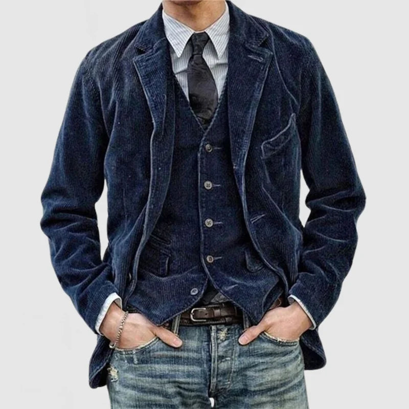 Image of Aaron | Men's Notched Lapel Blazer Jacket