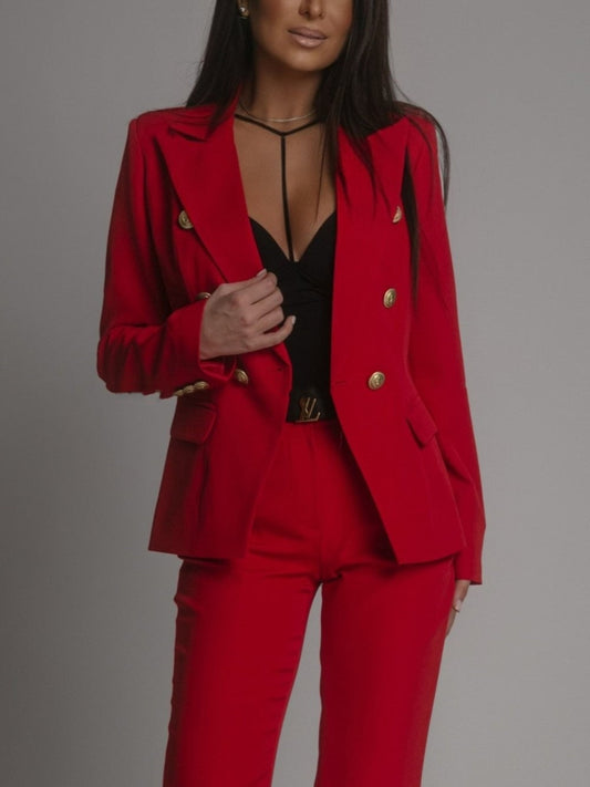 Image of Abigail | Women's Double Breasted Pant Suit Set