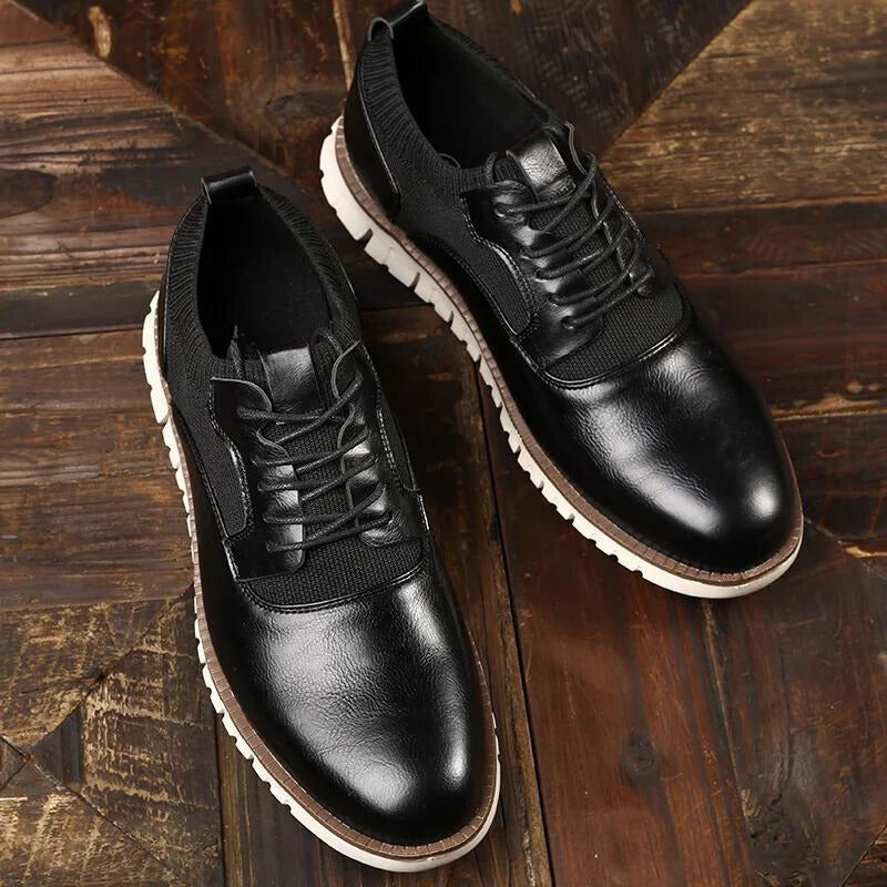 Image of Aiden | Men's Lace-Up Hybrid Dress Shoes