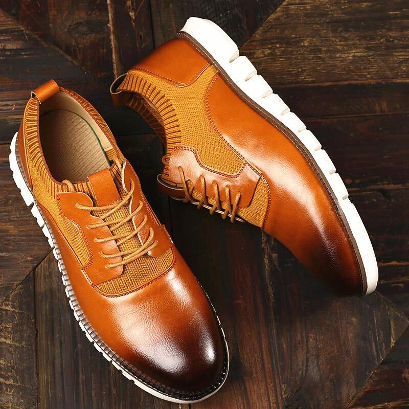 Image of Aiden | Men's Lace-Up Hybrid Dress Shoes