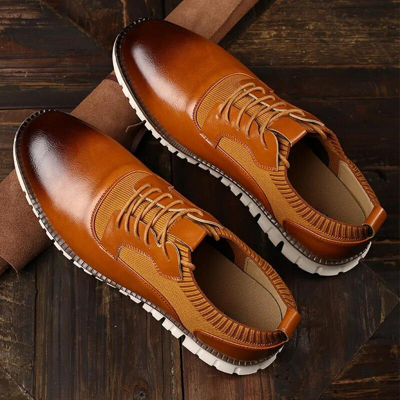 Image of Aiden | Men's Lace-Up Hybrid Dress Shoes