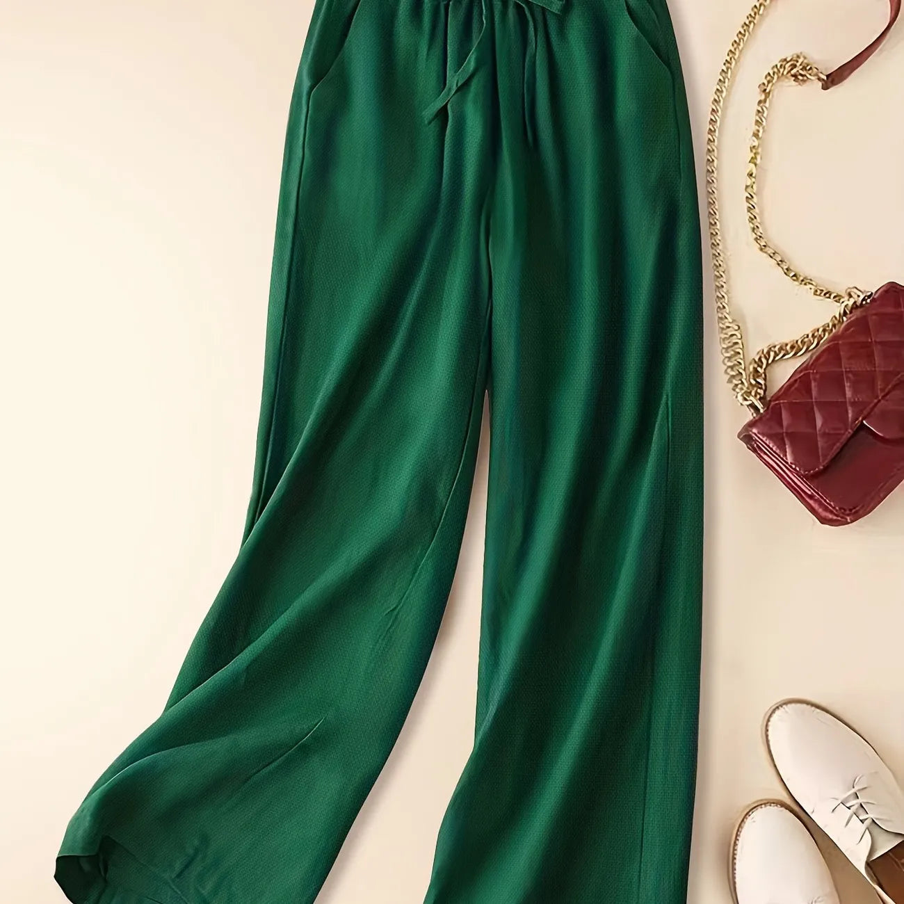 Image of Aimee | Women's High-Waisted Wide Leg Pants