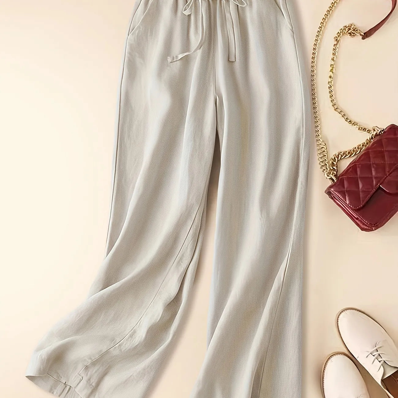 Image of Aimee | Women's High-Waisted Wide Leg Pants