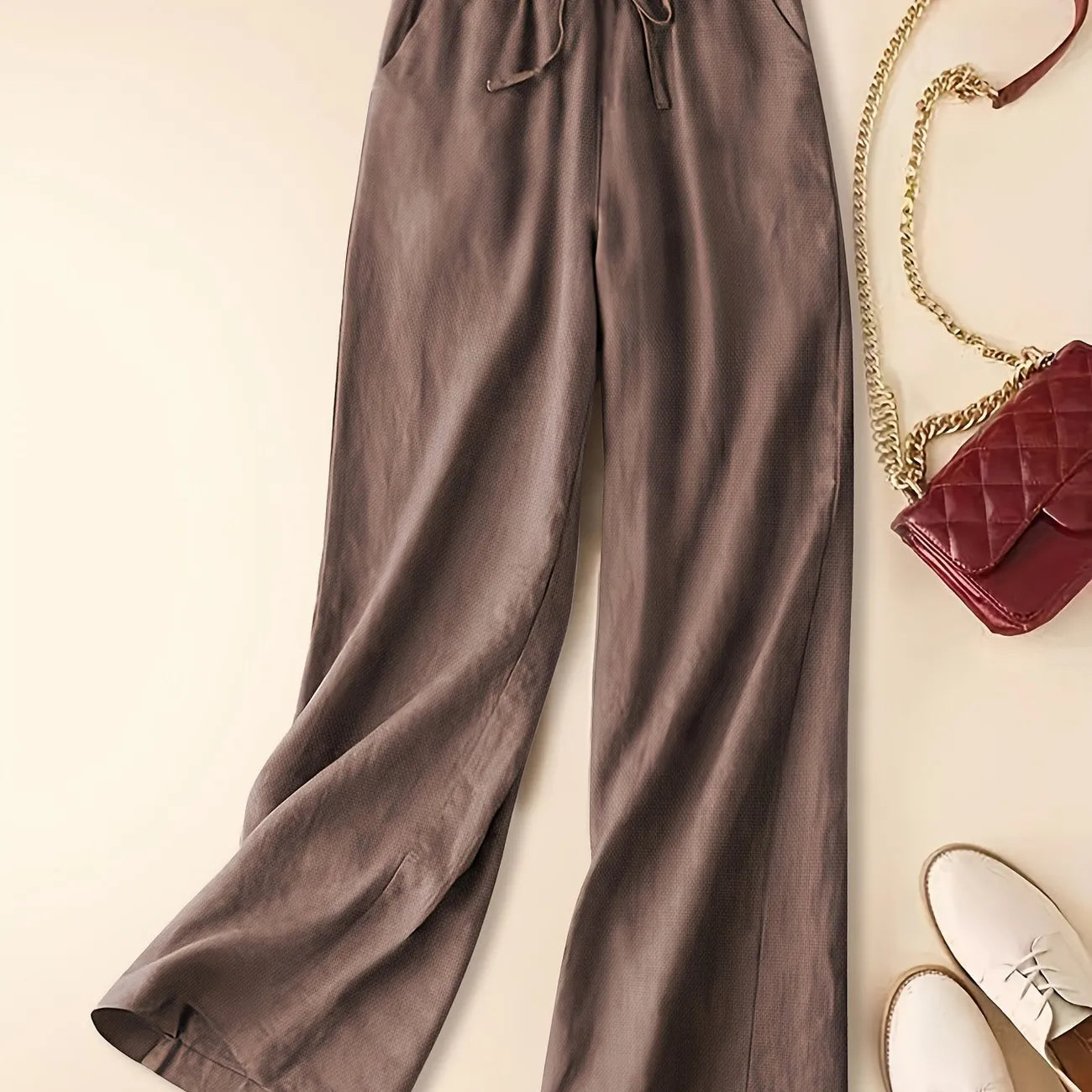 Image of Aimee | Women's High-Waisted Wide Leg Pants