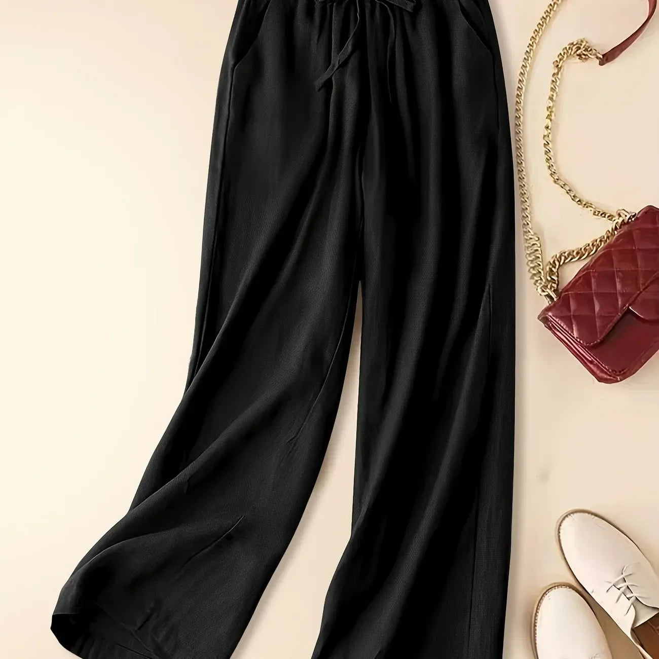 Image of Aimee | Women's High-Waisted Wide Leg Pants