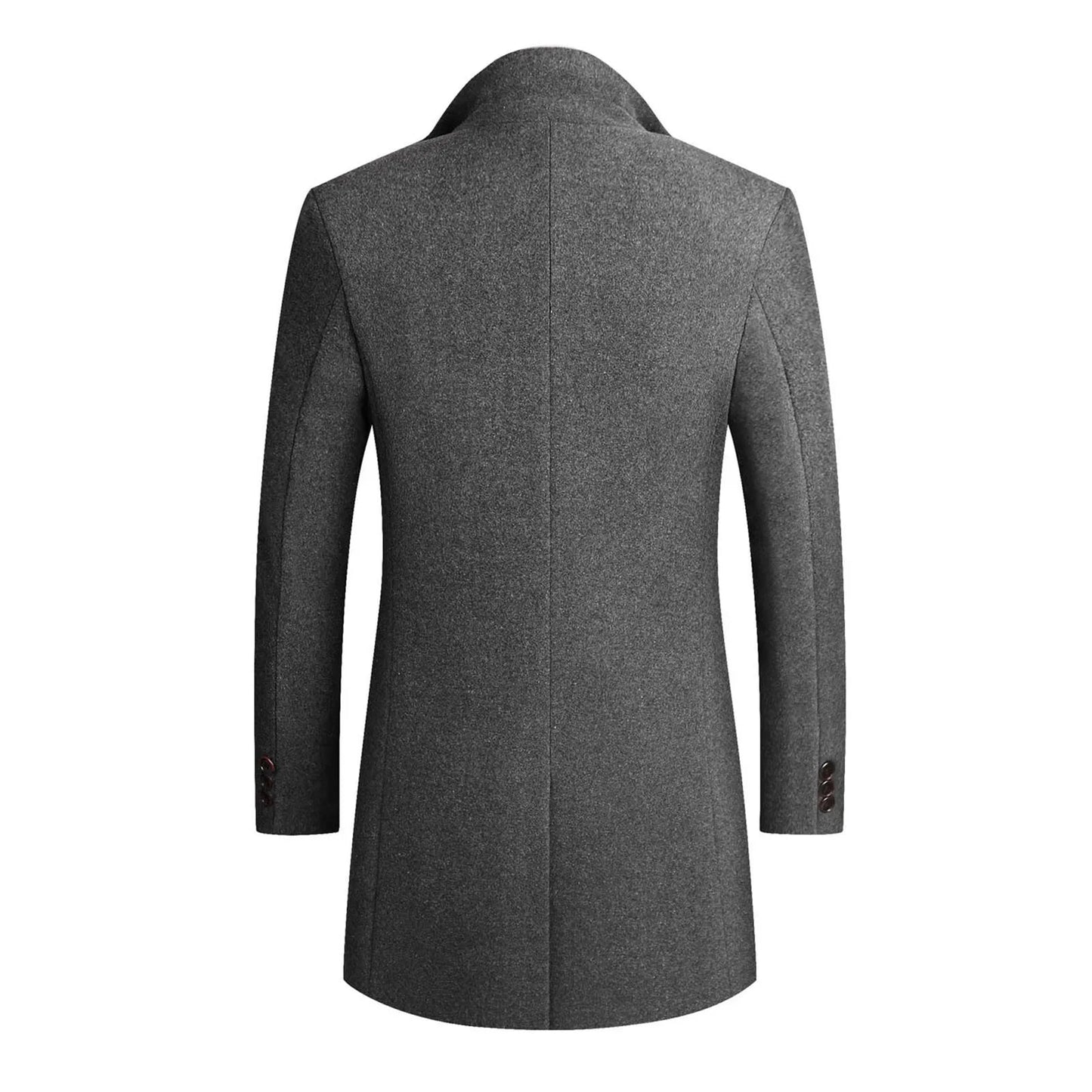 Image of Alfred | Men's Slim-Fit Mid-Length Overcoat
