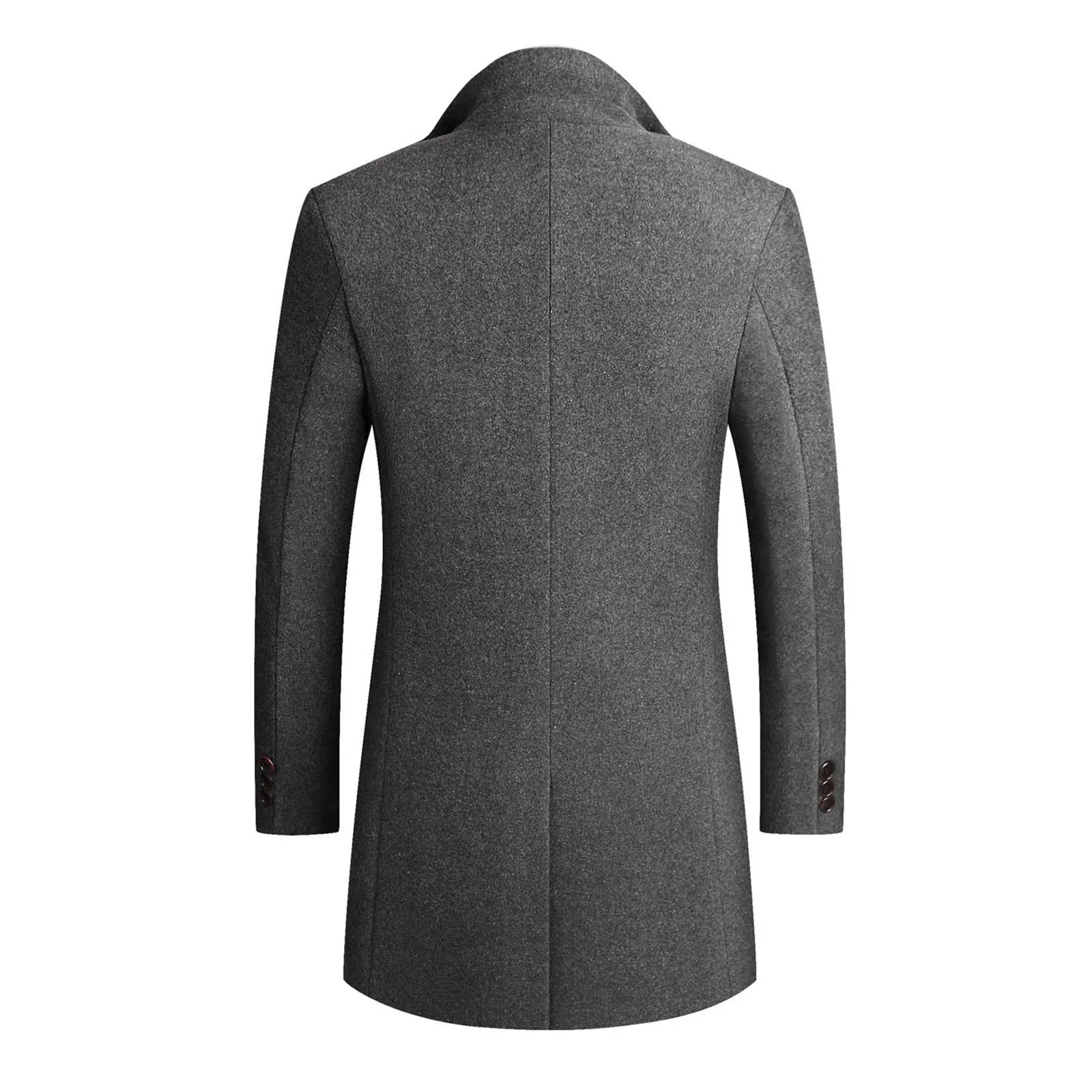 Image of Alfred | Men's Slim-Fit Mid-Length Overcoat