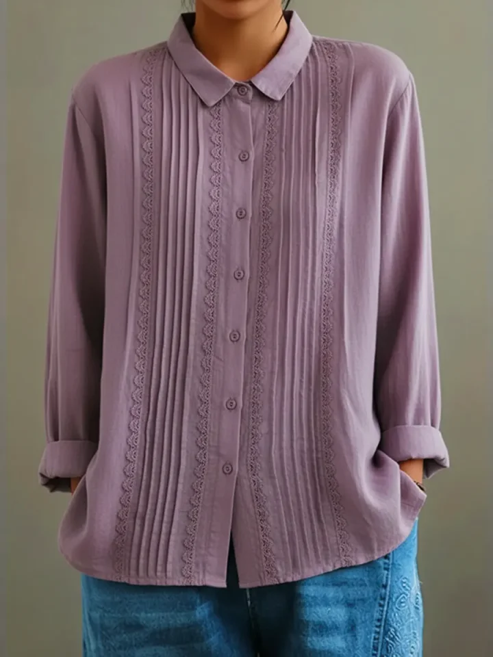 Image of Alice | Women's Long Sleeve Button-Down Shirt