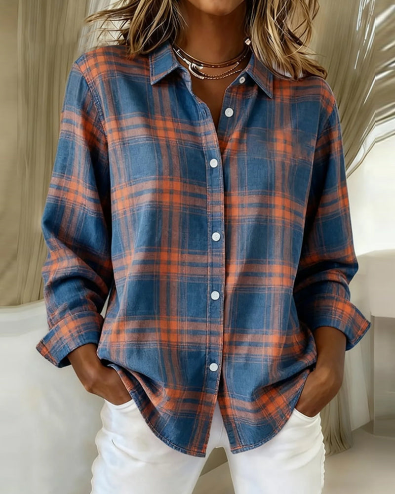 Image of Amanda | Women's Long Sleeve Button-Down Blouse