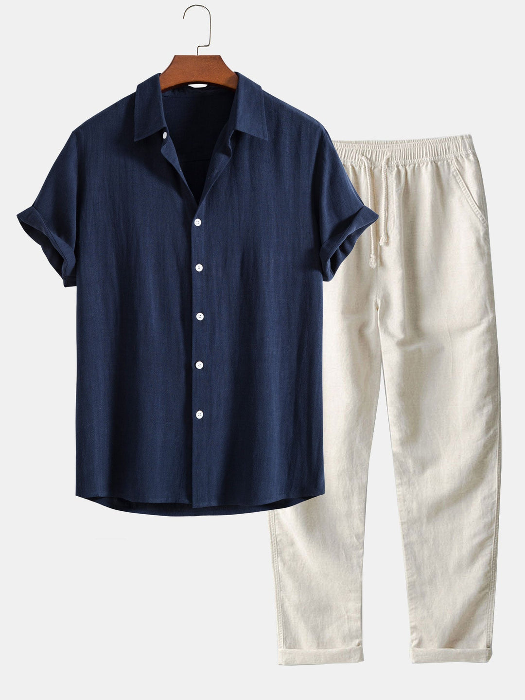 Image of Andy | Men's Button-Down Casual Shirt Set