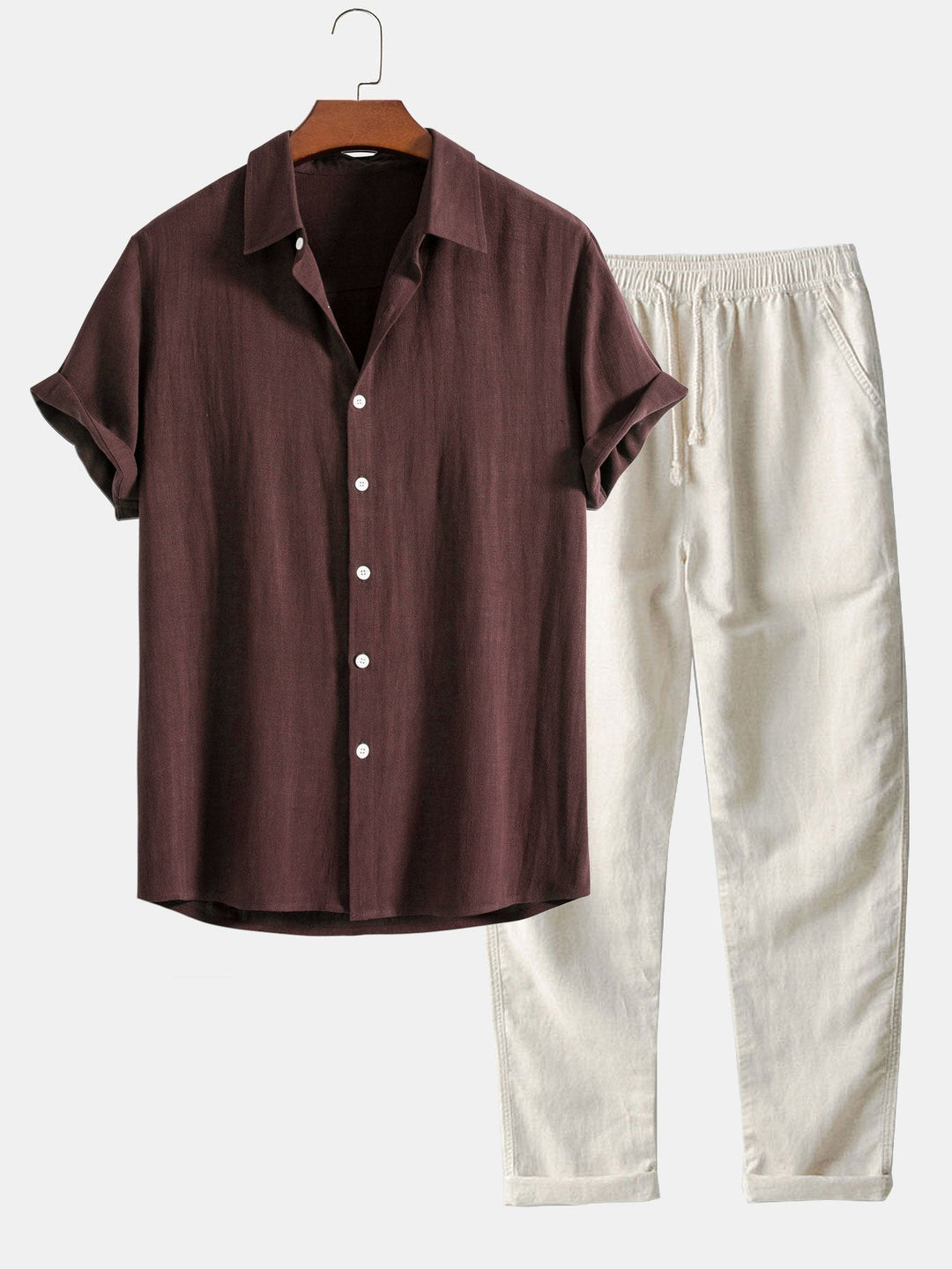 Image of Andy | Men's Button-Down Casual Shirt Set