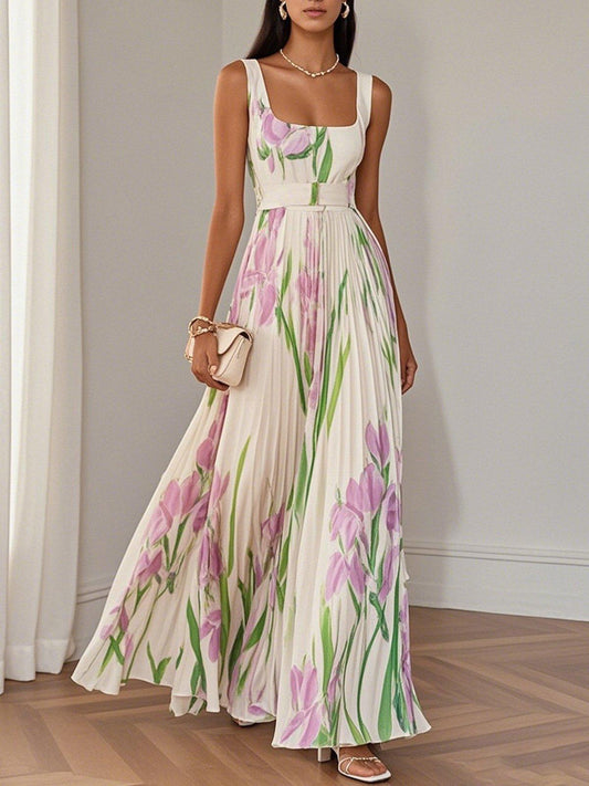 Image of Anna | Women's Sleeveless A-Line Maxi Dress