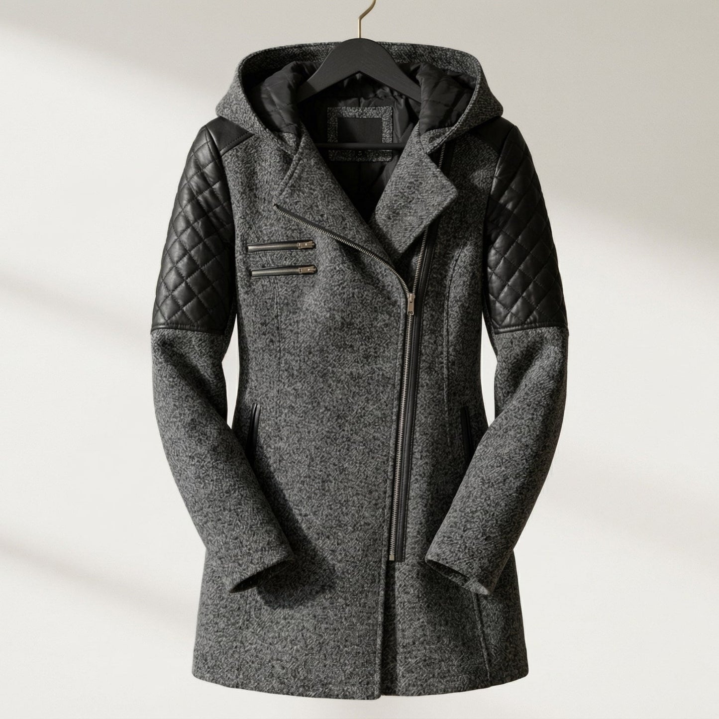 Image of Anne | Women's Asymmetrical Zip Coat