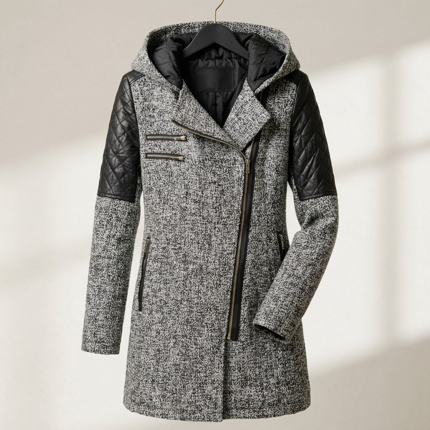 Image of Anne | Women's Asymmetrical Zip Coat