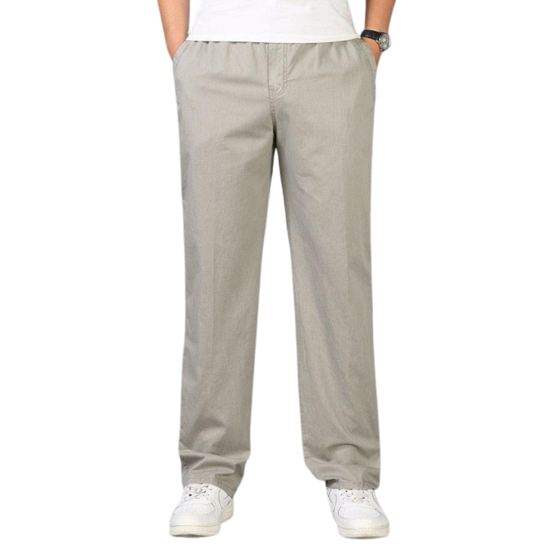 Image of Arlo | Men's Elastic Waist Straight Leg Pants