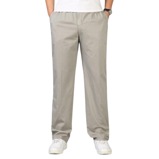 Image of Arlo | Men's Elastic Waist Straight Leg Pants