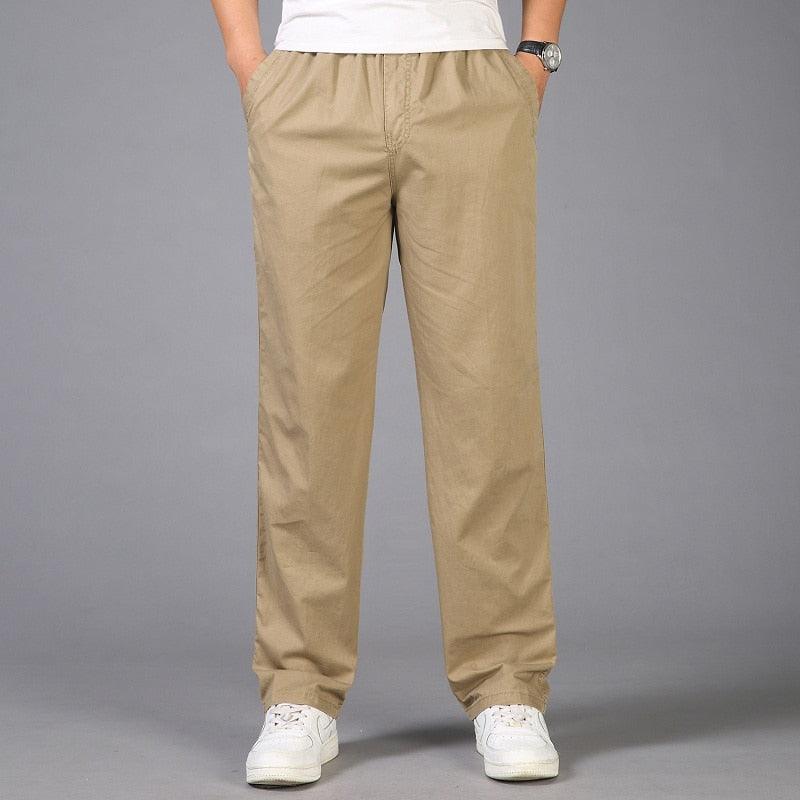 Image of Arlo | Men's Elastic Waist Straight Leg Pants