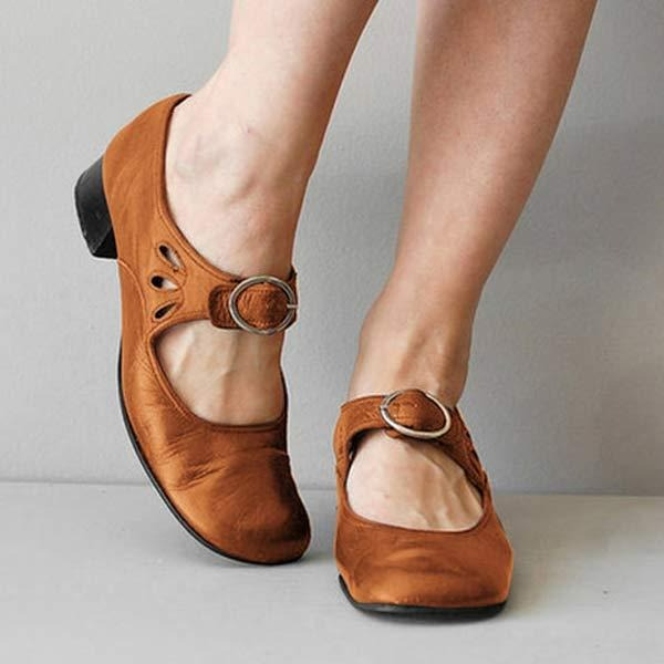 Image of Autumn | Women's Buckle Mary Jane Shoes