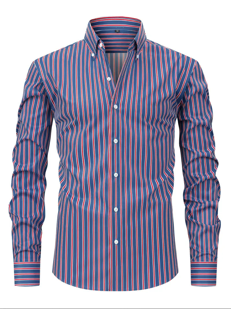 Image of Barney | Men's Button-Down Long Sleeve Shirt