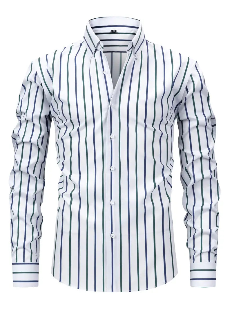 Image of Barney | Men's Button-Down Long Sleeve Shirt